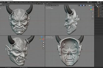sculpt 3d cosplay mask 3d helmet props wearable cosplay armor for 3d printing