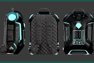 design 3d backpacks, tote bags, purses and wallets in clo 3d
