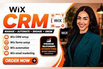 setup wix crm forms automation wix email marketing wix integration workflow