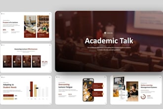 design academic presentation, thesis defence redesign powerpoint lecture slides