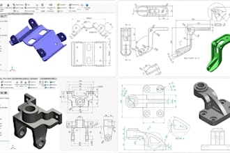 design mechanical cad models cnc parts engineering drawings and sheet metal