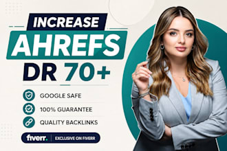 increase dr, domain authority, dr 70 using dofollow backlinks