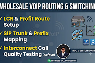 configure voip routing call testing and softswitch management