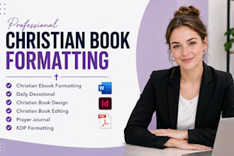 format, design christain ebook, prayer journal daily devotional children book
