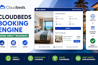 optimize cloudbeds booking engine, cloudbeds website for more direct bookings