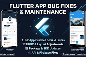 maintain, fix bugs, and update your flutter app