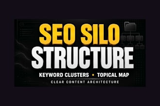 build SEO silo structure, keyword clusters, and topical map