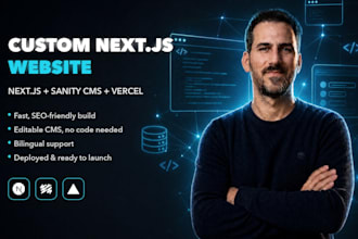 build your next js website with a custom sanity cms