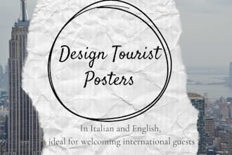design tourist posters or flyers