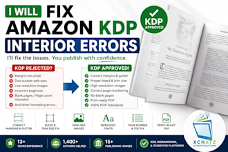 fix amazon KDP interior errors
