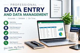 do professional data entry and data management