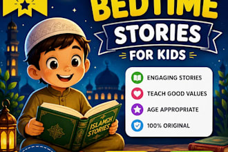 write islamic bedtime stories for kids in english and hindi