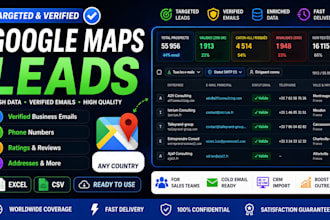 scrape targeted google maps leads with verified emails