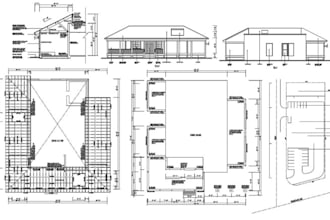 create architectural farmhouse, barndominium floor plans and pole barn designs