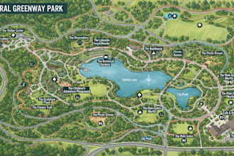 create bespoke wayfinding maps, visitor navigation systems and location guides