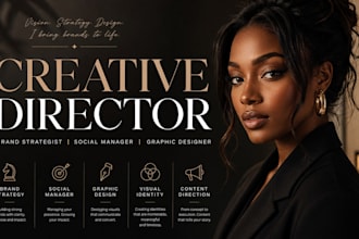 be your creative director  brand strategy and social media management