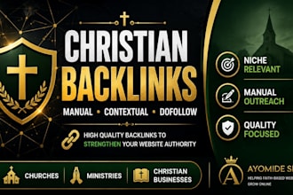 build christian backlinks for off page SEO and link building