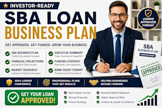 prepare sba business plan for loan approval with funding