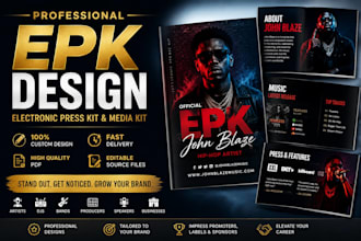 create epk design artist epk musician epk music press kit artist branding