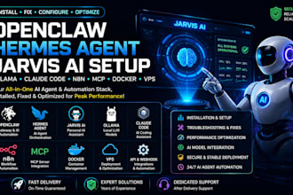fix setup openclaw hermes agent jarvis ai ollama claude code open claw n8n vps