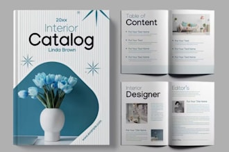 design b2b furniture product catalog tender documents to win more project