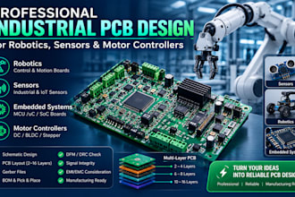 design industrial equipment pcb for robotics, sensors, and motor controllers