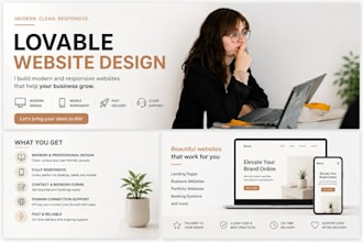 build a modern website or landing page with lovable