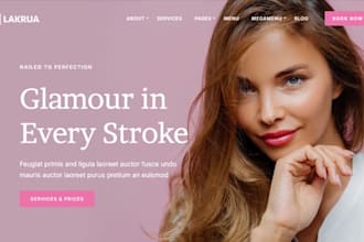 design wix nail salon website nail art manicure pedicure beauty studio website