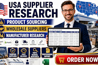 usa supplier research product sourcing wholesale suppliers manufacturer research