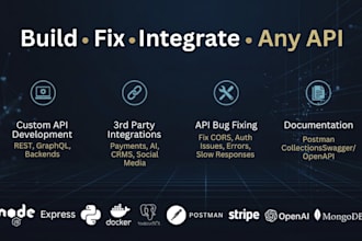 build, fix and integrate any API