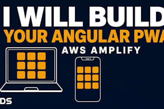 build a custom angular pwa on AWS amplify