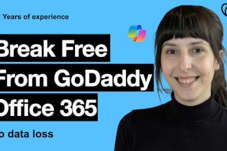migrate godaddy office 365 to your own tenant