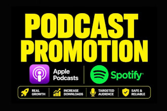 organic podcast promotion with real audience exposure