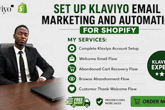 set up klaviyo email marketing and automation for shopify