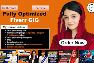 create SEO optimize fiver gig and professional thumbnail