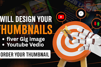 create SEO optimize fiver gig and professional thumbnail