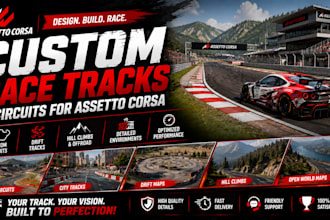 create realistic assetto corsa tracks and custom racing maps