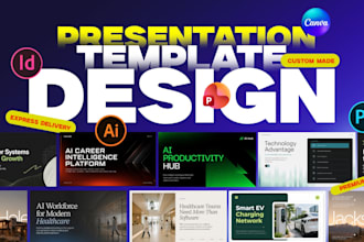 design a investor pitch deck, ai pitch deck, startup pitch deck