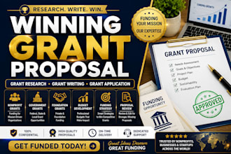 write grant proposal, grant research and grant application