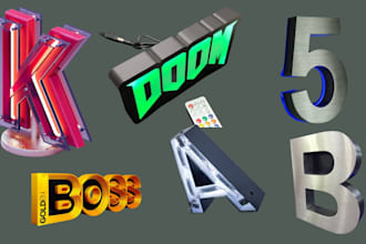 design 3d lightbox, coster, 3d logo, keychain, lithopane 3nf and stl in 6hours