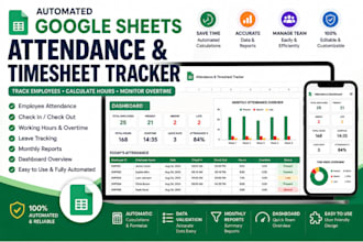 create an automated google sheets attendance and timesheet tracker