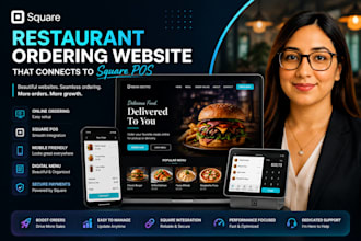 build a restaurant ordering website that connects to square pos