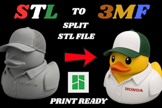 turn your stl into a multicolor split slice 3mf ready for bambu ams 3d printing