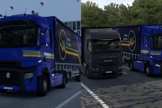 create high 3d quality ets 2 and ats skin and trucks, ets trailer, ats map