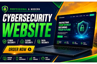 design cybersecurity website cyber security cloud data security website