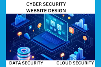 design cybersecurity website cyber security data security cloud security