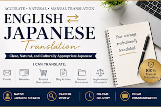 translate english to japanese manually