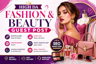 publish fashion beauty guest post with dofollow backlinks