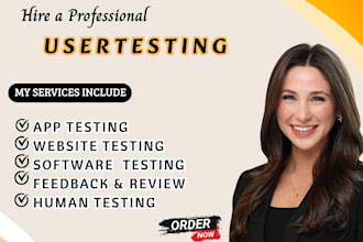 do qa testing usability testing  and website review  for you