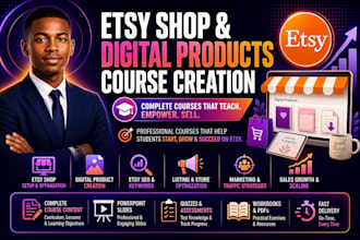 create an etsy digital products course for your online business